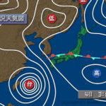 台風5号 – 出勤前の良い運動